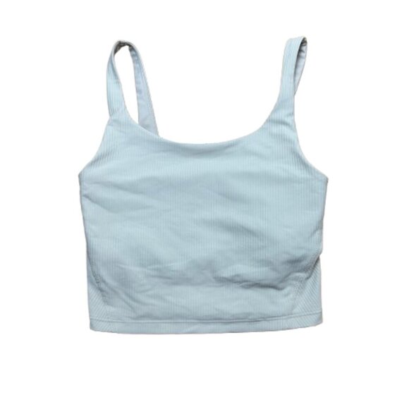 OLD NAVY ACTIVE Powersoft Sports Bra Tank Top Size XS Cream Ribbed - Picture 1 of 7